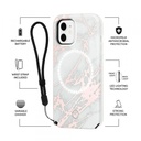 LuMee Halo Case iPhone 12/12 Pro (Rose Metallic White Marble)