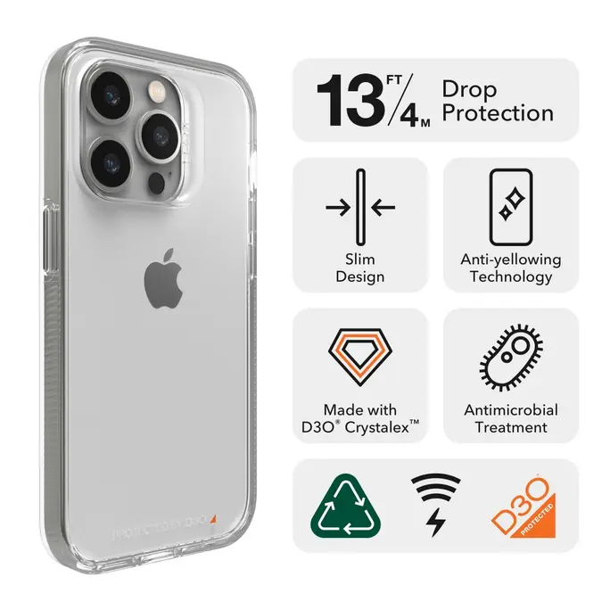 Gear4 Crystal Palace iPhone 14 Pro (Clear)