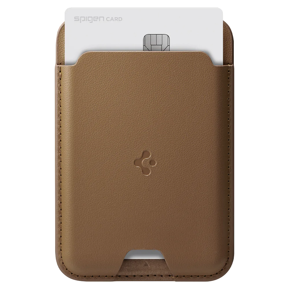 Spigen Valentinus Magsafe Card Holder  (Brown)