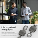 Spigen Retractable ID/Key Carabiner (Gunmetal)