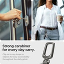 Spigen Retractable ID/Key Carabiner (Gunmetal)