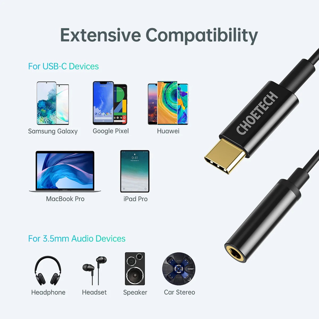 Choetech USB-C to 3.5mm Audio Jack Adaptor