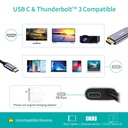 CHOETECH USB-C to HDMI Cable with PD Charging