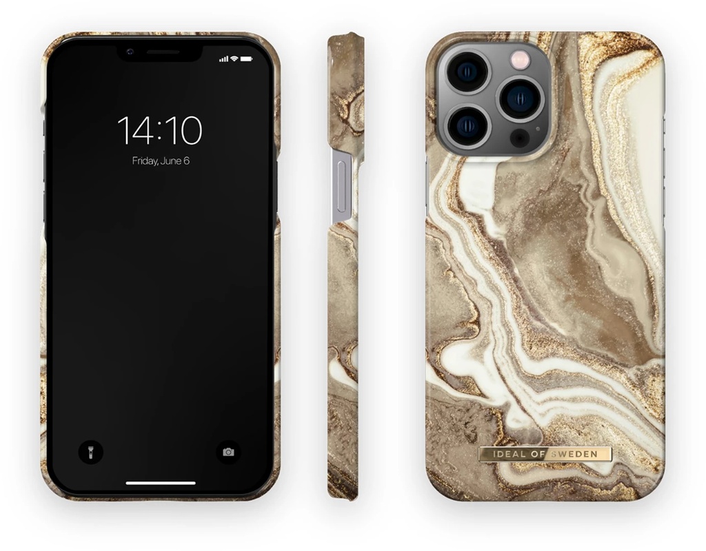 Ideal of Sweden Fashion Case iPhone 14 Pro (Golden Sand Marble)