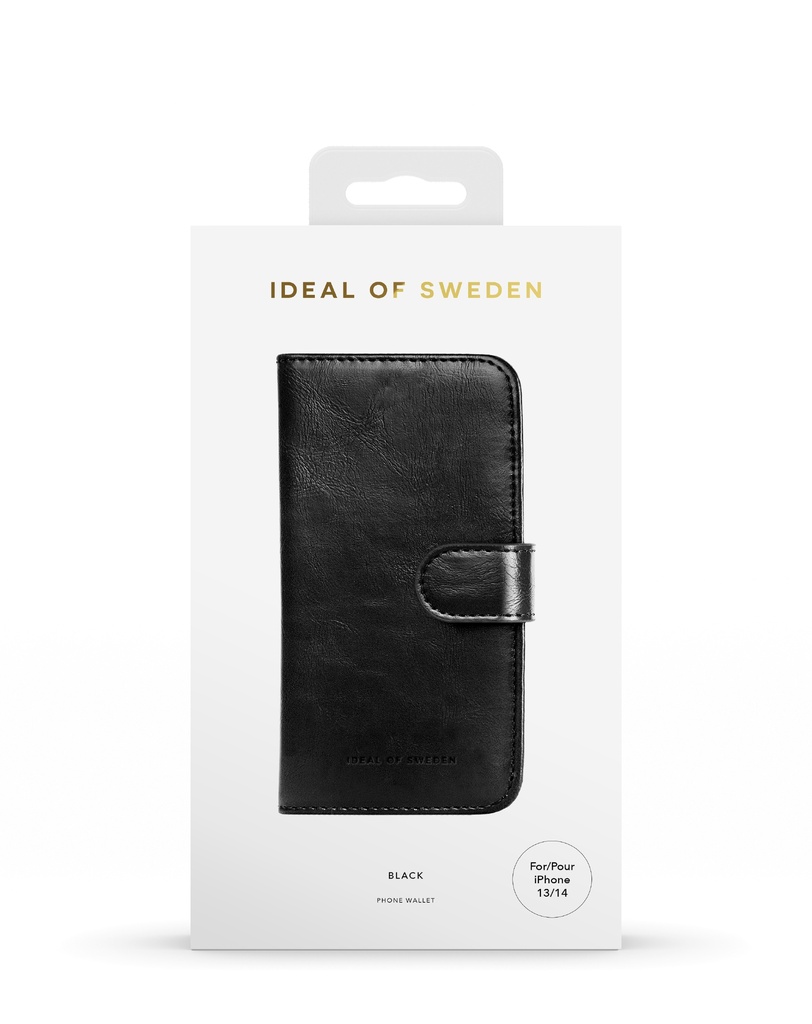 Ideal of Sweden Magnet Wallet+ iPhone 14  (Black)