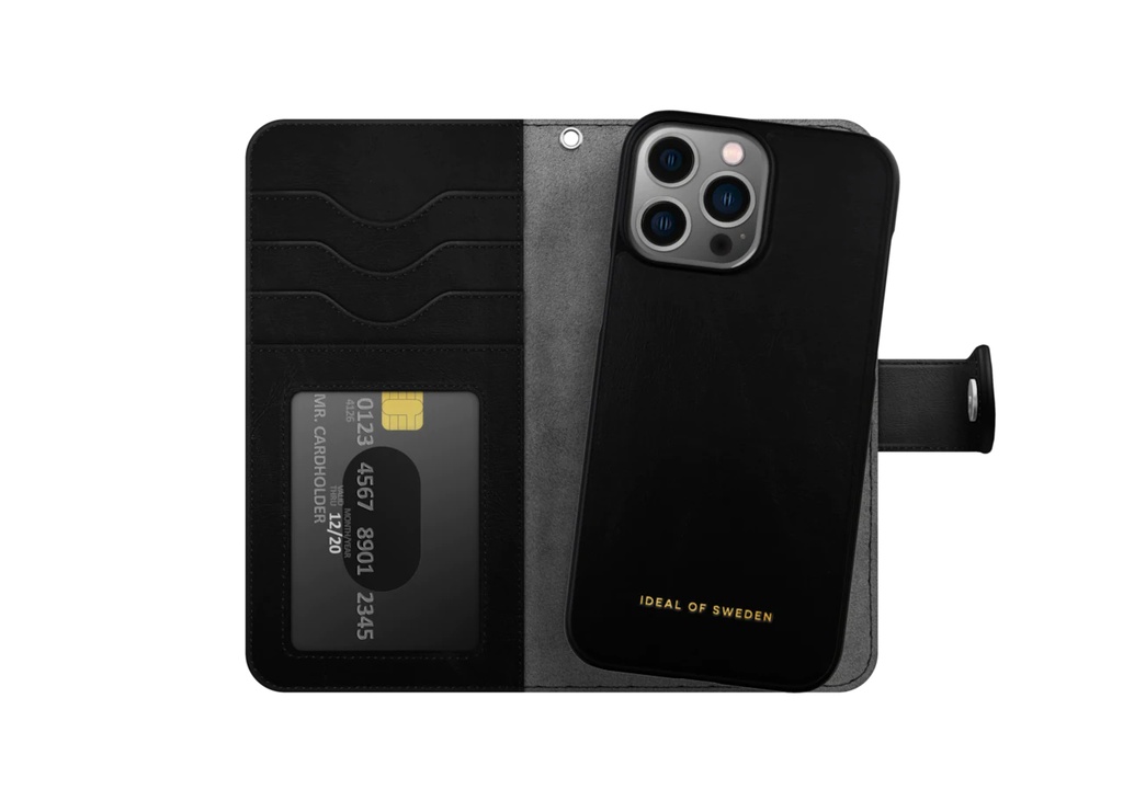Ideal of Sweden Magnet Wallet+ iPhone 14 Pro Max  (Black)