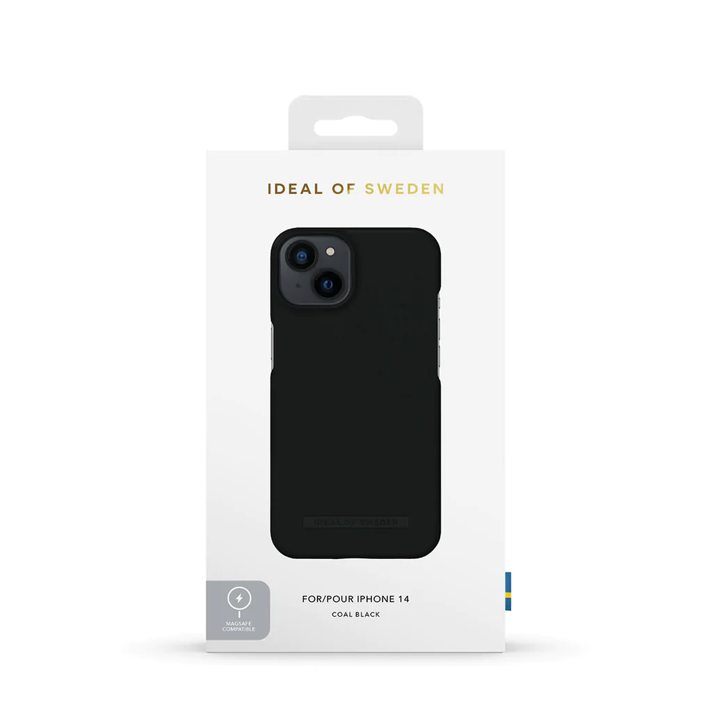 Ideal of Sweden Seamless Case MagSafe iPhone 14 Coal (Black)
