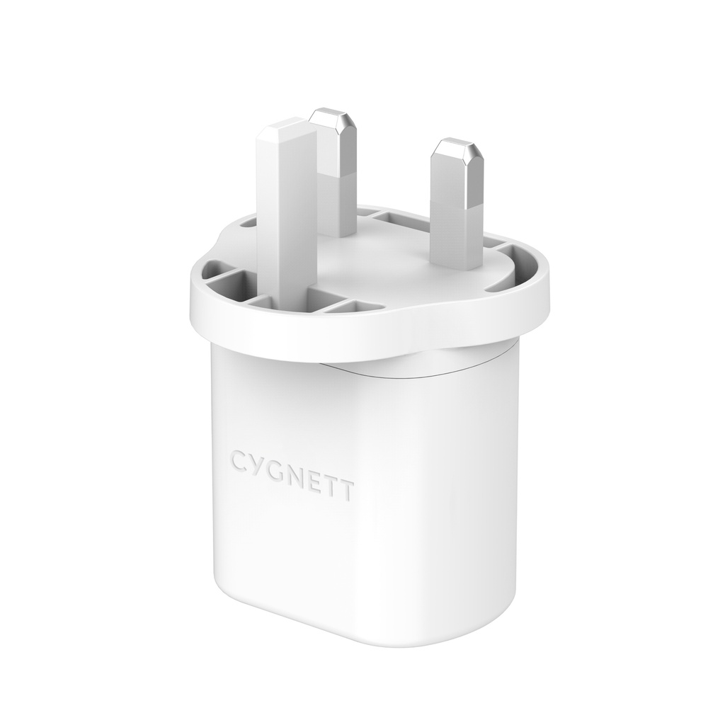 Cygnett 20W USB-C PD Wall Charger UK (White)