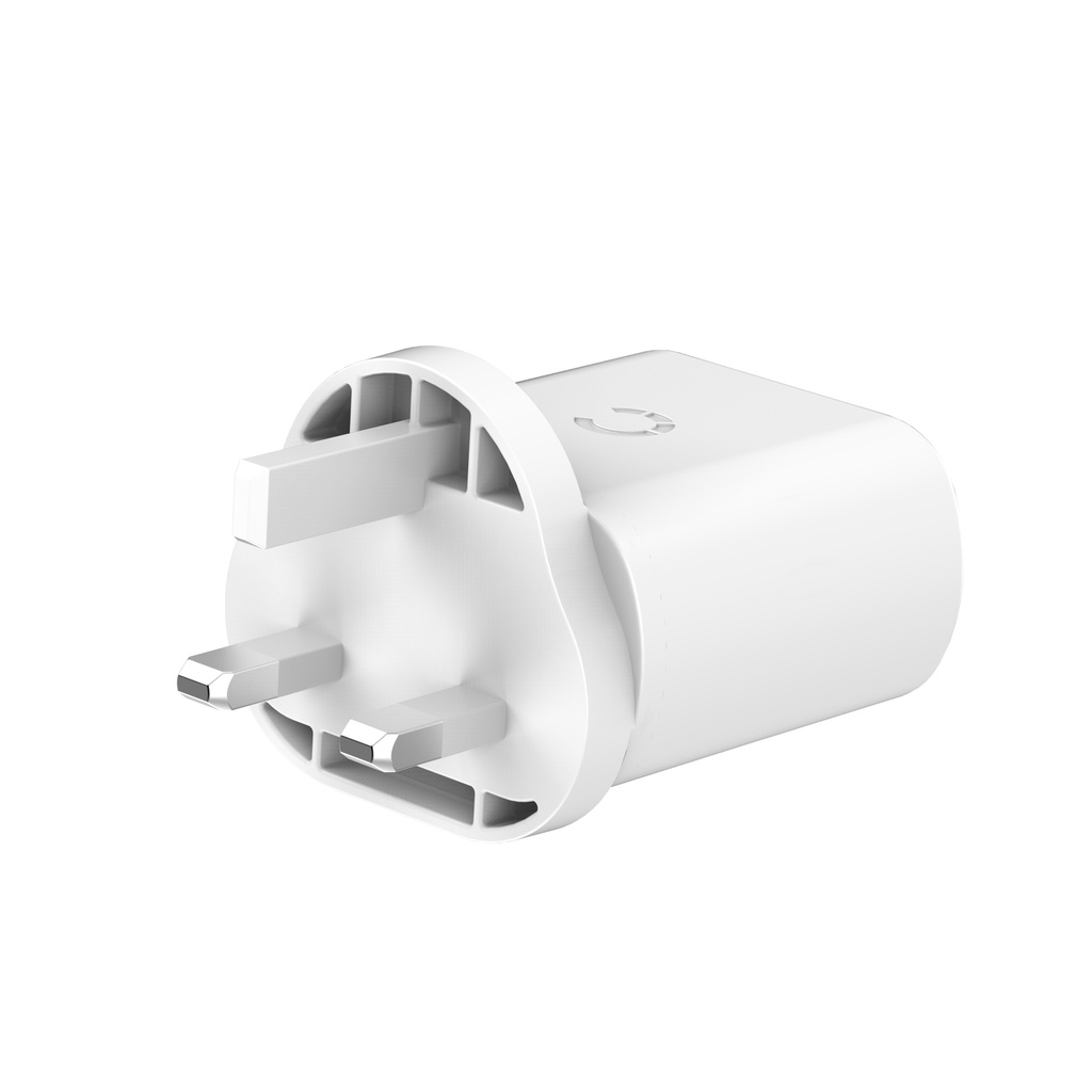 Cygnett 32W USB-C PD Dual Port Wall Charger UK (White)