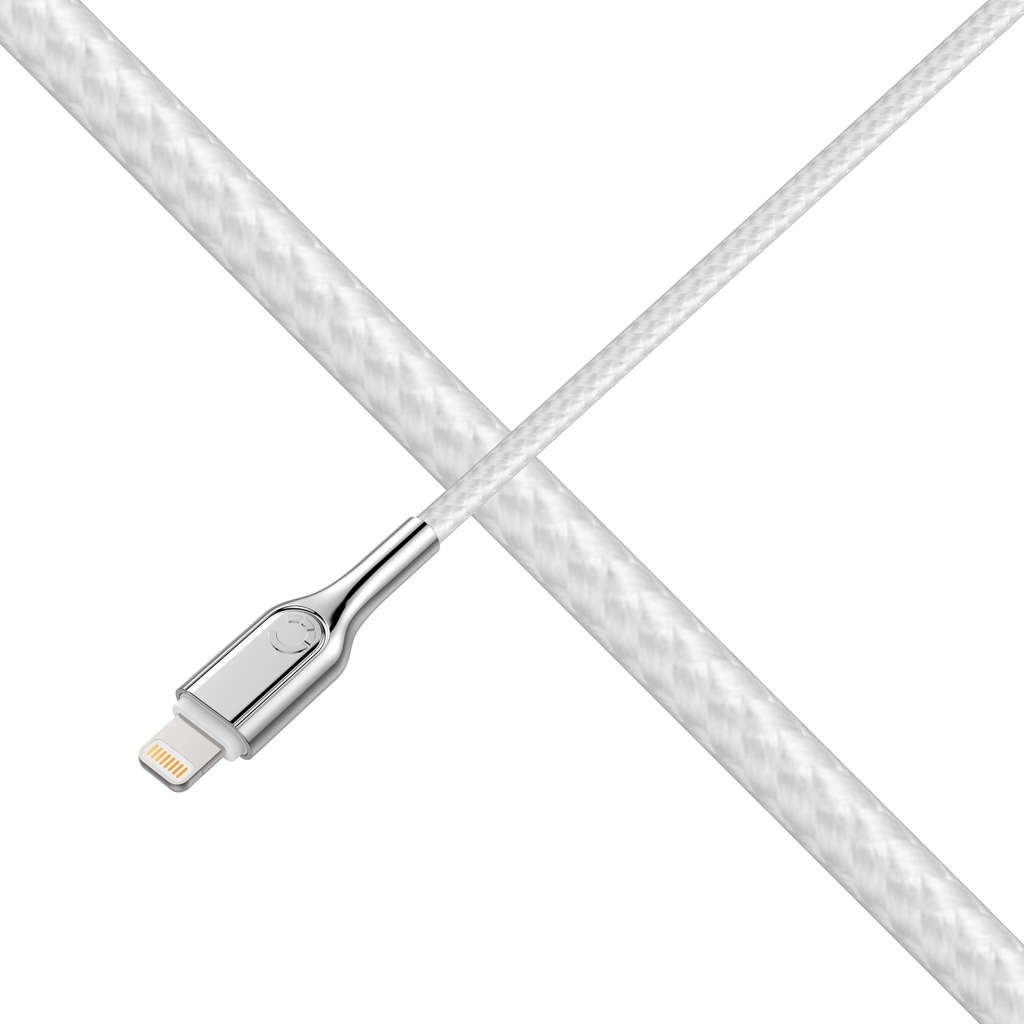 Cygnett Armoured Lightning to USB-C Cable 1M (White)