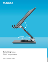 Momax Fold Stand portable Tablet & Laptop Stand (White)