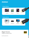 Momax Elite Link USB-C to HDMI 2.0 4K cable 2M (Black)