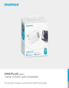 Momax ONEPlug 140W 3-Port GaN Charger (UK) (White)