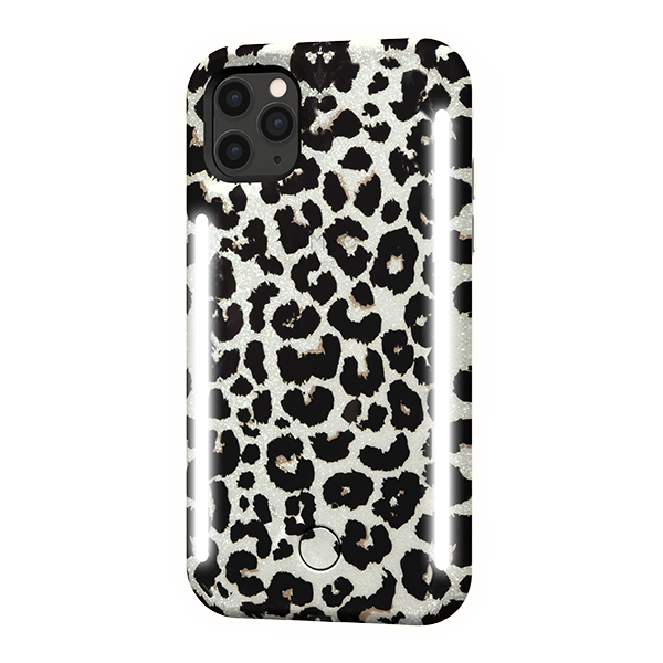 LuMee Duo Instafame Lighted Case iPhone 11 Pro/Xs/X ( Leopard Glitter)
