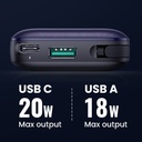 UGREEN Powerbank 10000mAh  PD 20W with Lighting Cable