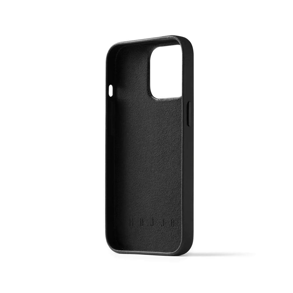 Mujjo Full Leather Wallet Case for iPhone 14 Pro (Black)