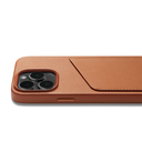 Mujjo Full Leather Wallet Case for iPhone 14 Pro (Tan)