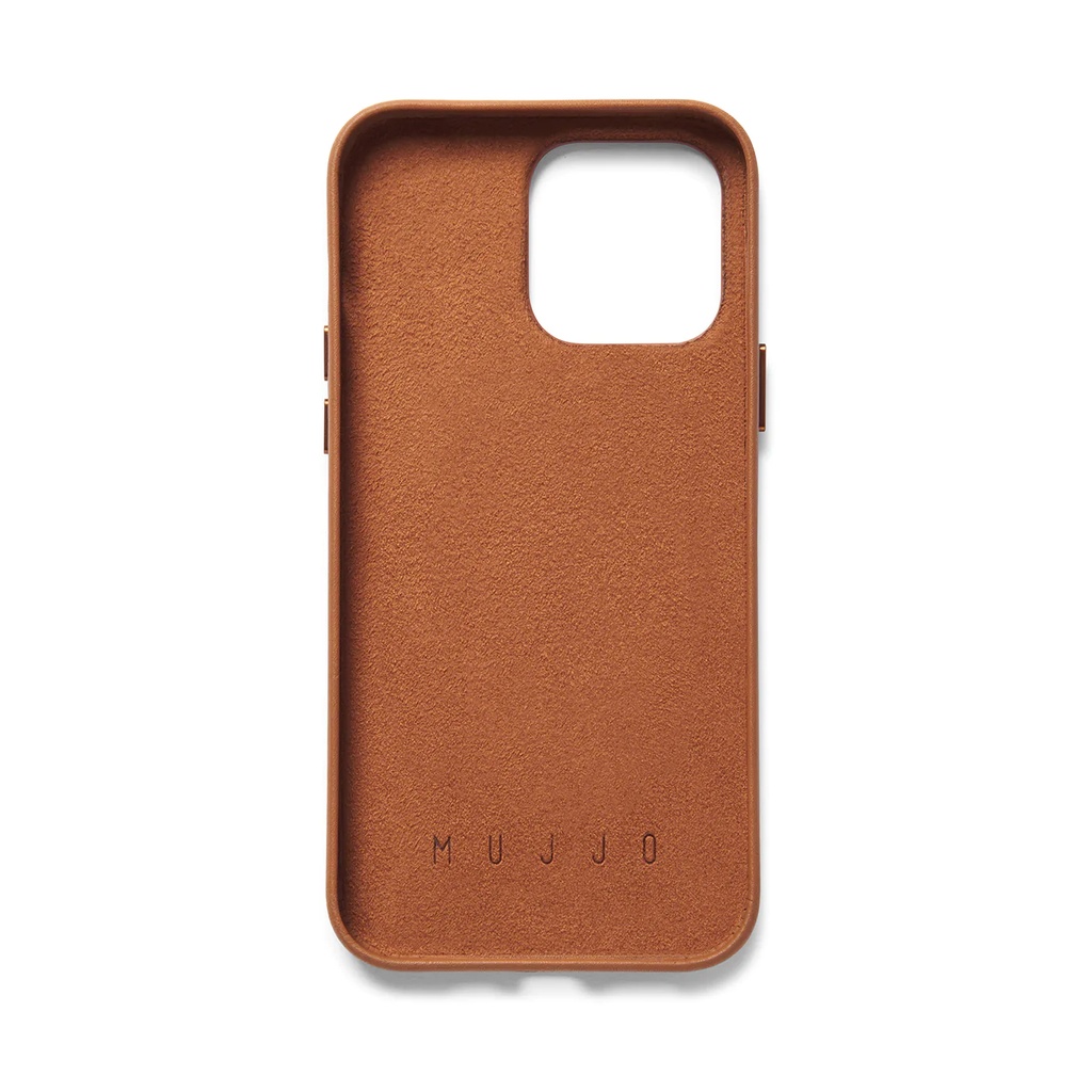 Mujjo Full Leather Wallet Case for iPhone 14 Pro Max (Tan)