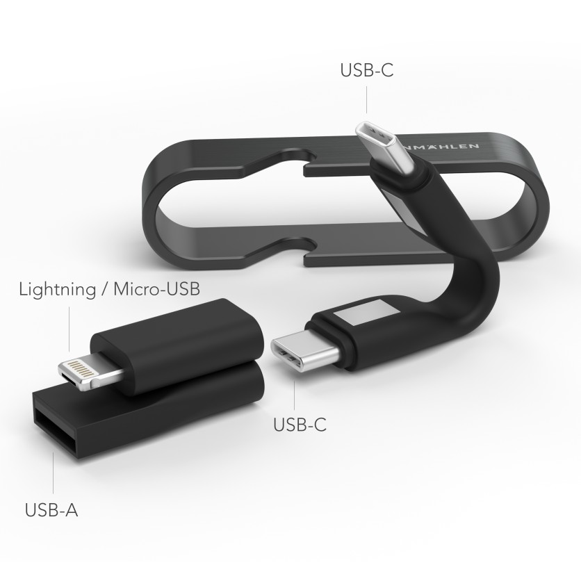 Vonmählen High Six Charging Cable 6-in-1 (Black)