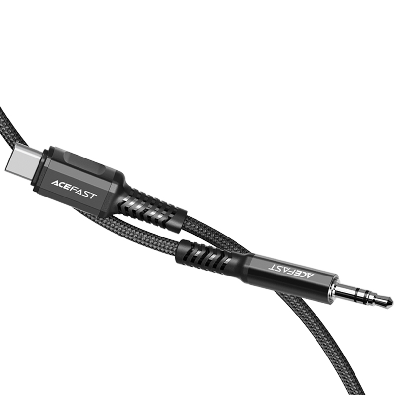 Acefast USB-C to 3.5mm Aluminum Alloy Audio Cable (Black)