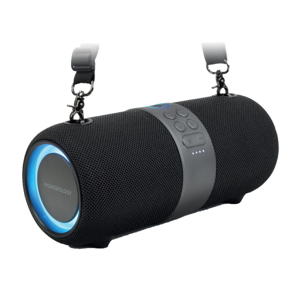 Powerology Cypher Portable Stereo Speaker (Black)