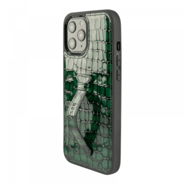 GoldBlack Finger Holder Case iPhone 12/12 Pro  Milano (Green)