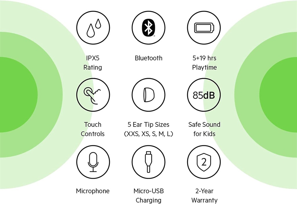 Belkin Sounform NANO Kids True Wireless Earbuds (Blue)