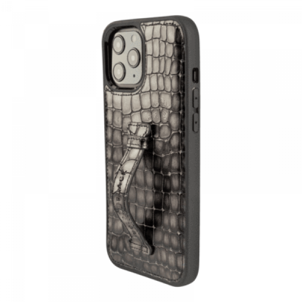 GoldBlack Finger Holder Case iPhone 12 Pro Max Milano (Gray)