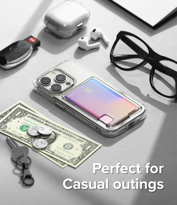 Ringke Fusion Card Cover for iPhone 14 Pro (Clear)