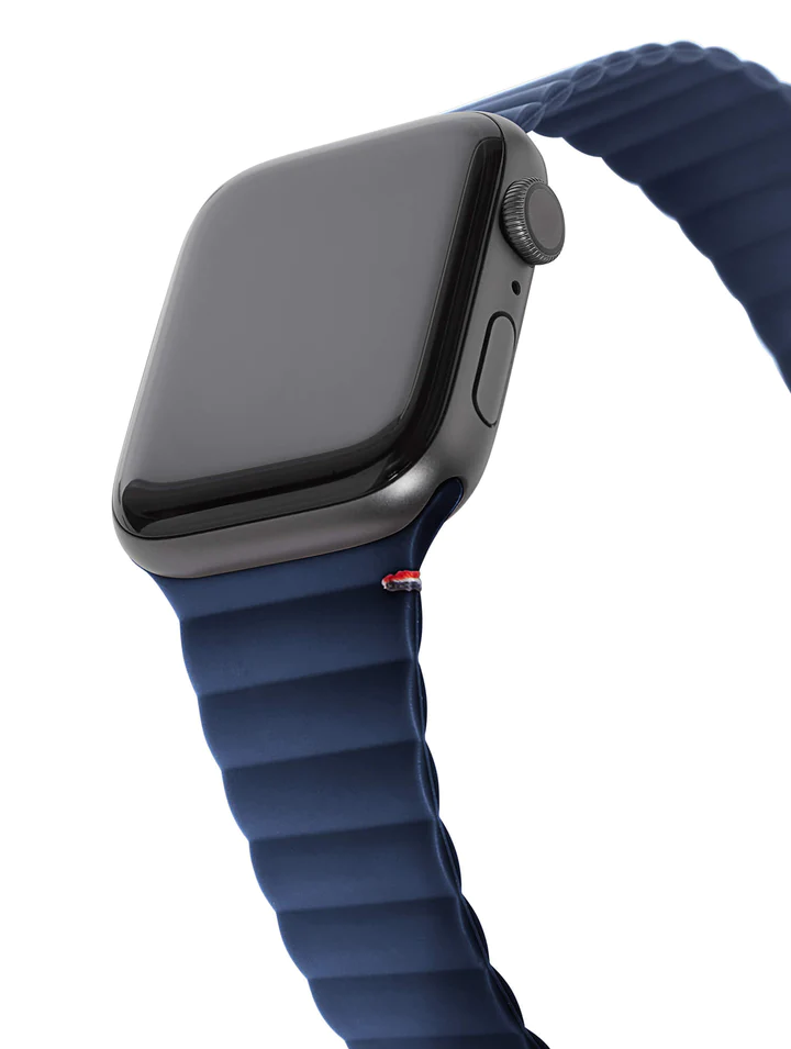 Decoded Silicone Traction Lite Strap Apple Watch 41/40/38mm (Navy Peony)