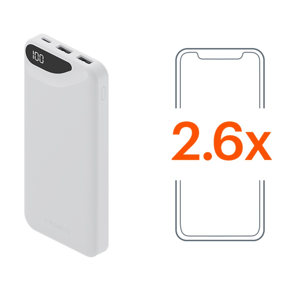 Cygnett ChargeUp Boost Gen3 10K Power Bank (White)