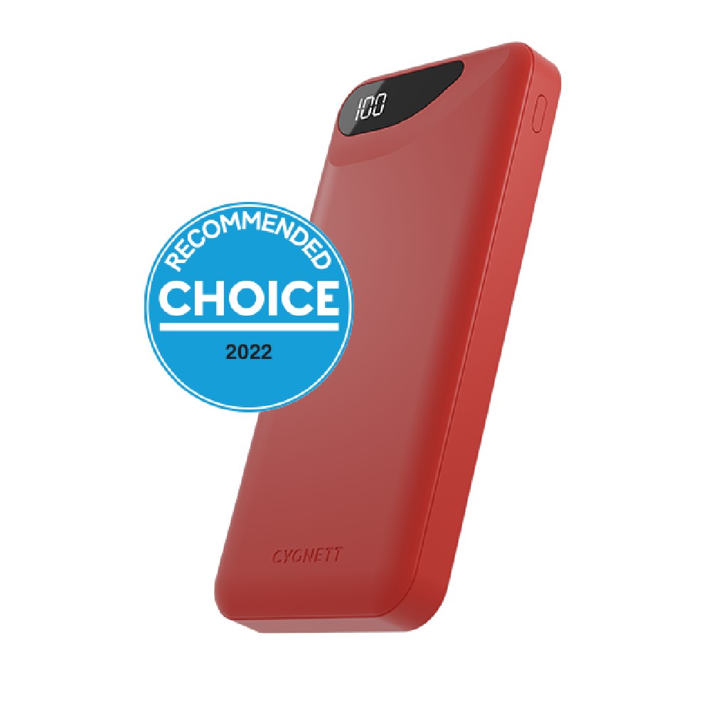 Cygnett ChargeUp Boost Gen3 10K Power Bank (Red)