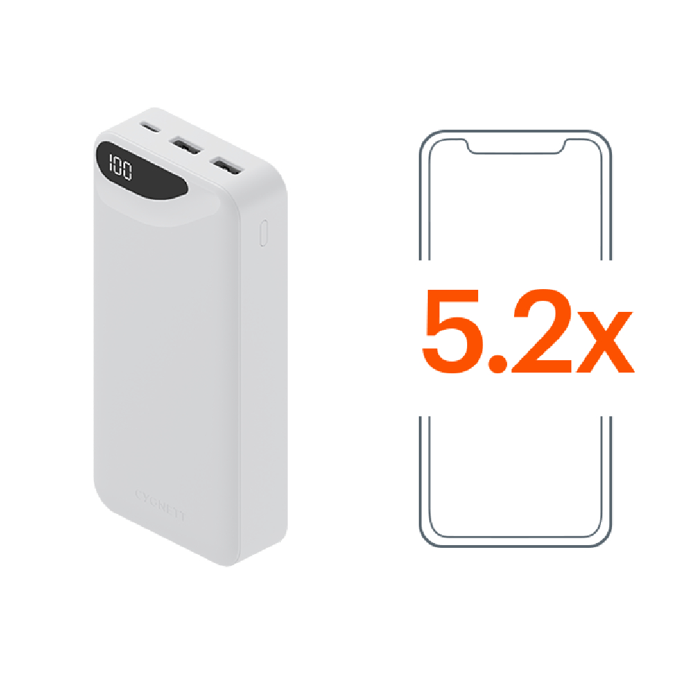 Cygnett ChargeUp Boost Gen3 20K Power Bank (White)