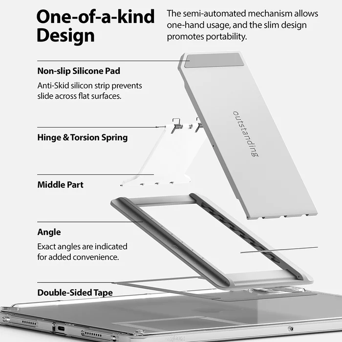 Ringke Outstanding Tablet Stand (Light Gray)