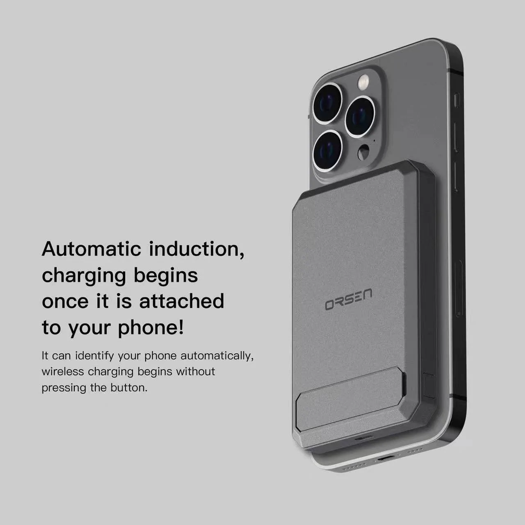 Orsen Magsafe Powerbank 1000mAh 15W PD20W (Grey)