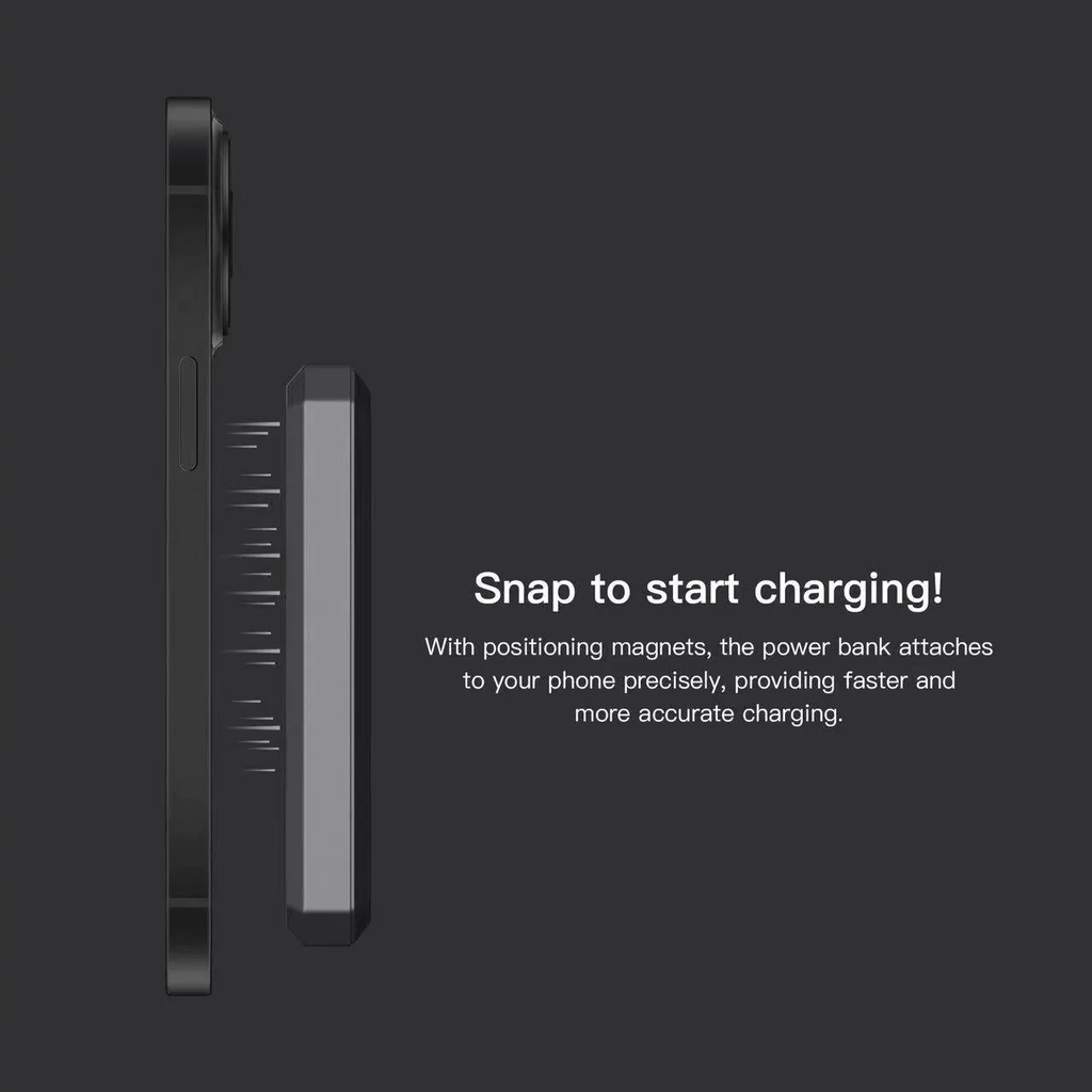 Orsen Magsafe Powerbank 1000mAh 15W PD20W (Grey)