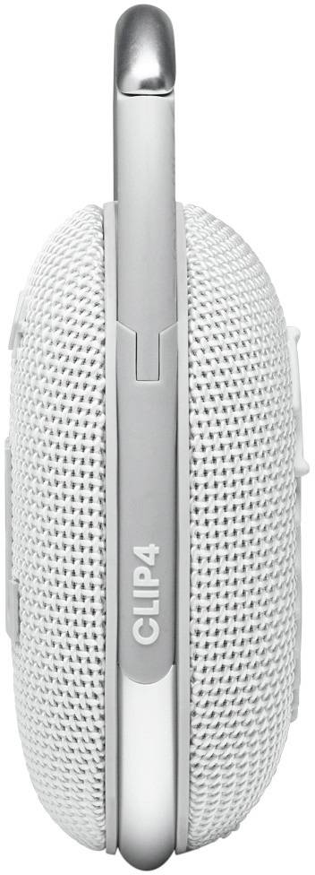 JBL Clip 4 Portable Wireless Speaker (White)