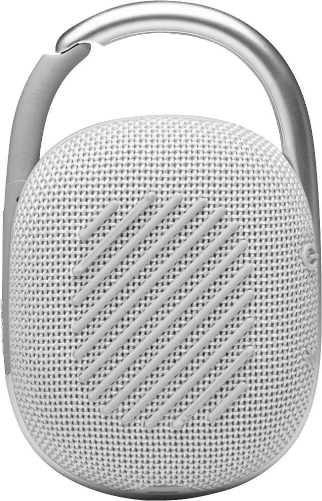 JBL Clip 4 Portable Wireless Speaker (White)