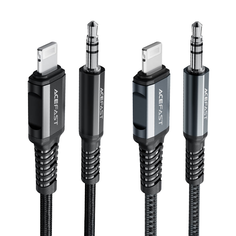 Acefast Lightning to 3.5mm Aluminum Alloy Audio Cable (Space Grey)