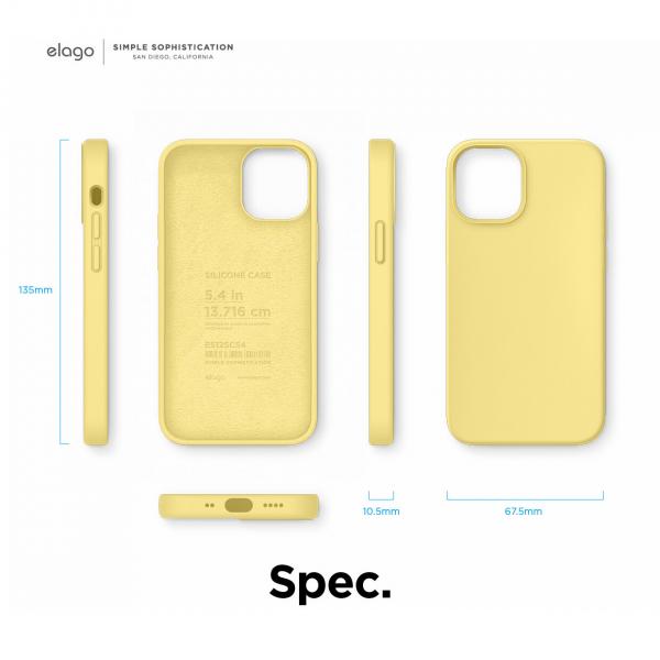 Elago Premium Silicone Case 12 mini (Yellow)