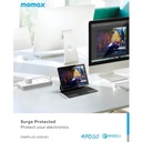 Momax OnePlug 8-Outlet USB Power Strip  (Grey)