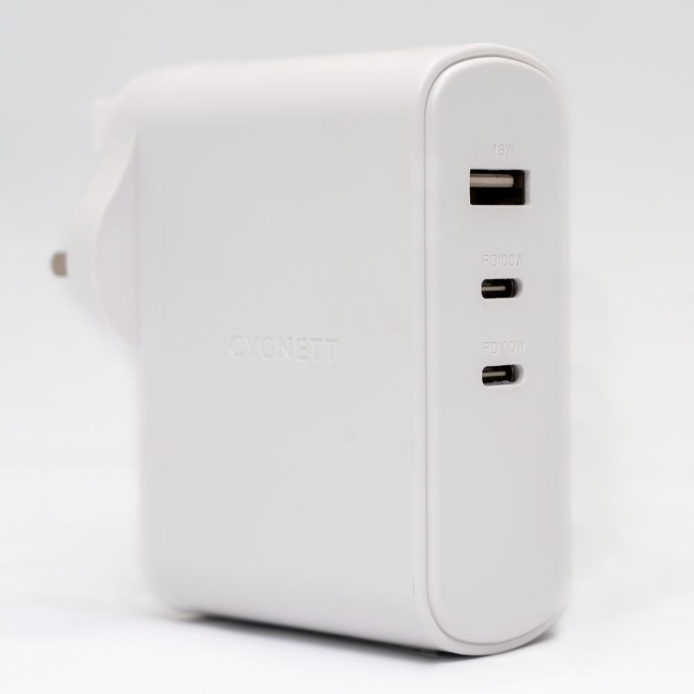 Cygnett PowerMaxx 100W Multi Port GaN Wall Charger (White)