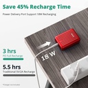 Zendure SuperMini Lightning 10000 mAh Credit Card Sized Red