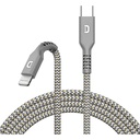 Zendure SuperCord Kevlar USB-C to Lightning Cable 1m (Gray)