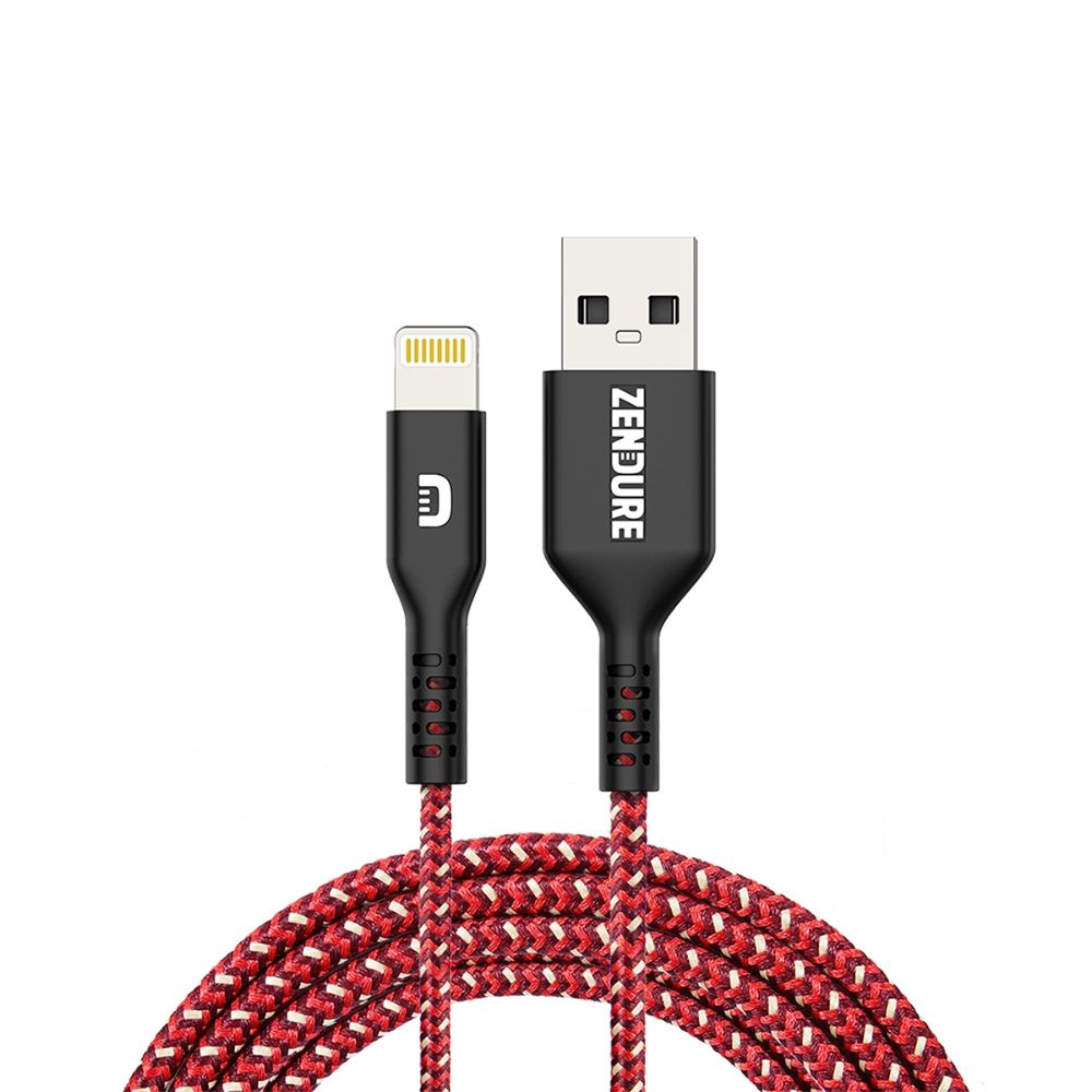 Zendure SuperCord Kevlar USB to Lightning Cable 1m (Red)