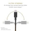 Native Union Belt Cable USB-C to Lightning 1.2m (Cosmos Black)