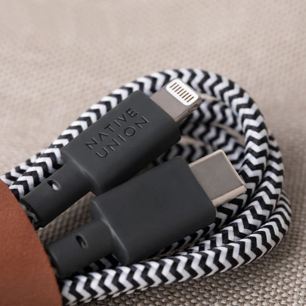 Native Union Belt Cable USB-C to Lightning 1.2m (Zebra)