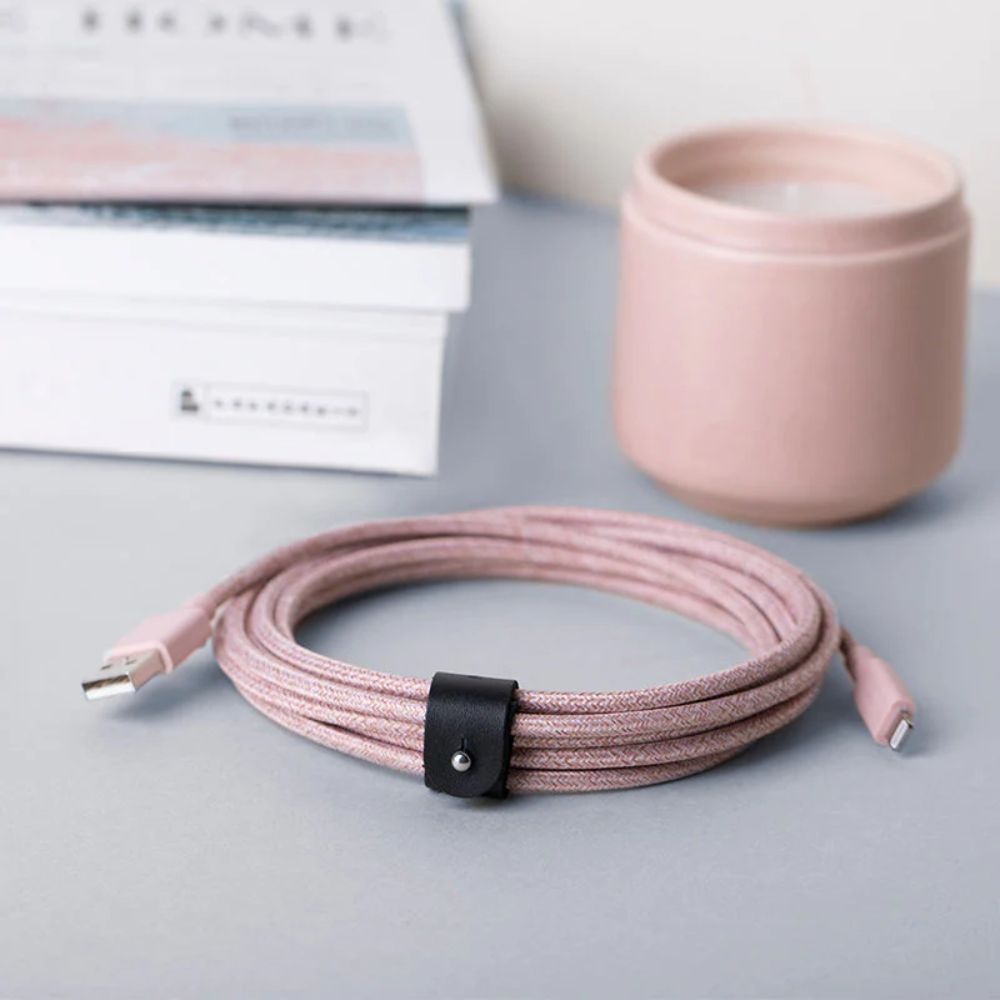 Native Union Belt Cable XL USB-A to Lightning 3m (Rose)