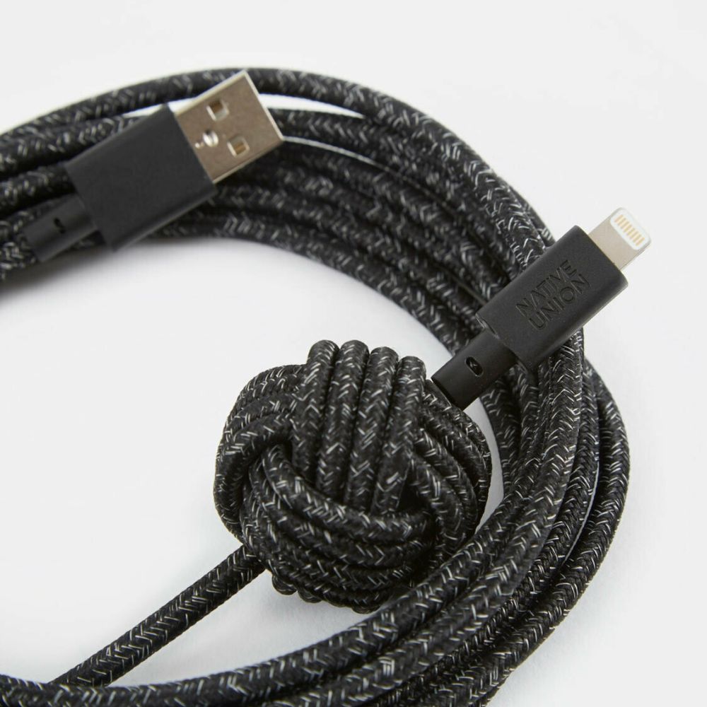 Native Union Night Cable USB-A to Lightning 3m (Cosmos Black)