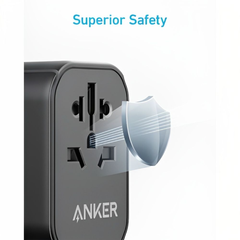 Anker 312 Outlet Extender Wall Charger (Black)